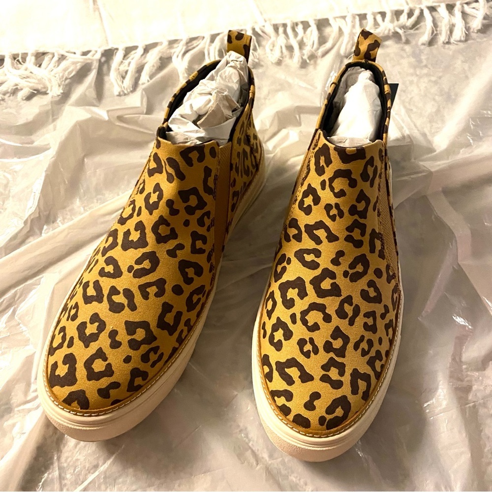 NWT Toms sneakers Bryce Doe Leopard print canvas New in Box SZ 8 - Picture 7 of 16